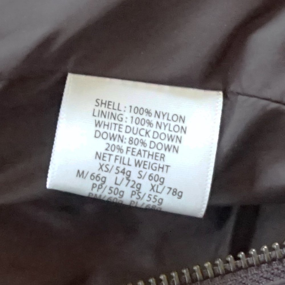 Eileen Fisher Dark Brown Down Puffer Vest- size L - Picture 4 of 4